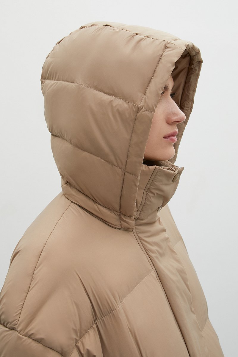 Пуховое пальто с капюшоном, Модель FWB51058, Фото №7