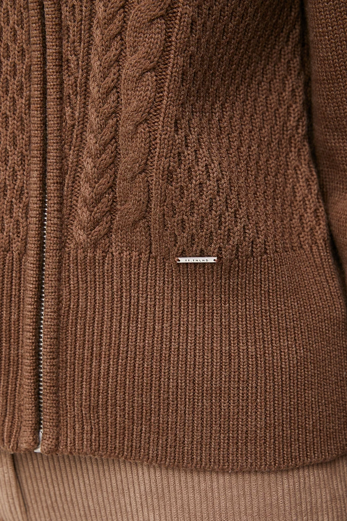 Трикотажный жакет женский на молнии, Модель FWB11159, Фото №6