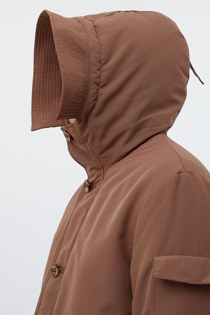 Утепленная куртка мужская с капюшоном, Модель FWB21004, Фото №8