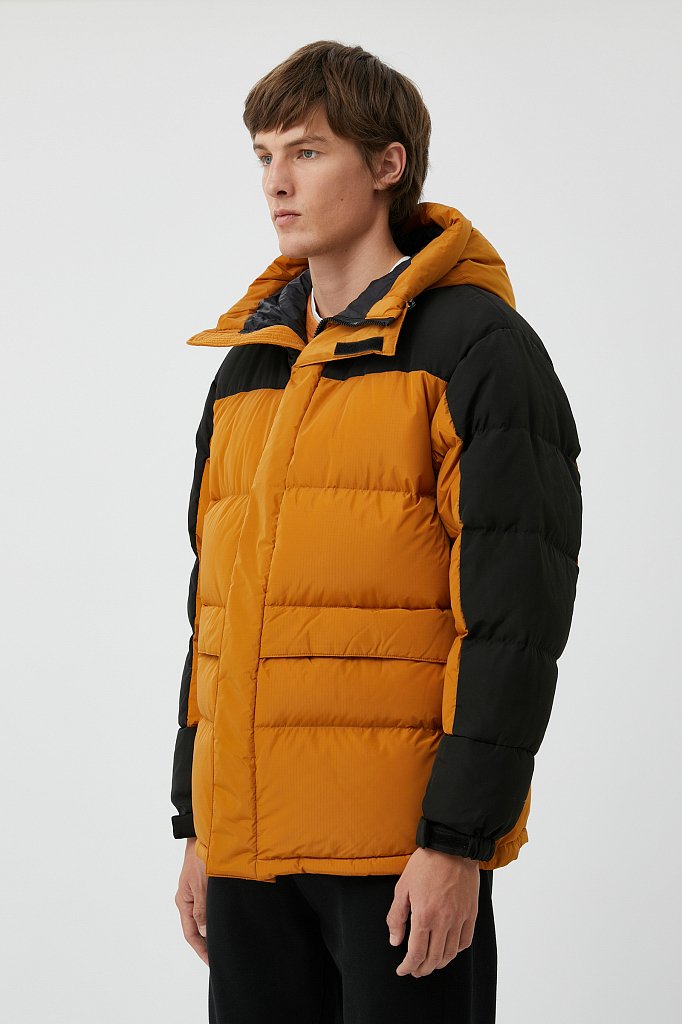 Утепленное пальто с капюшоном, Модель FWB21079, Фото №3