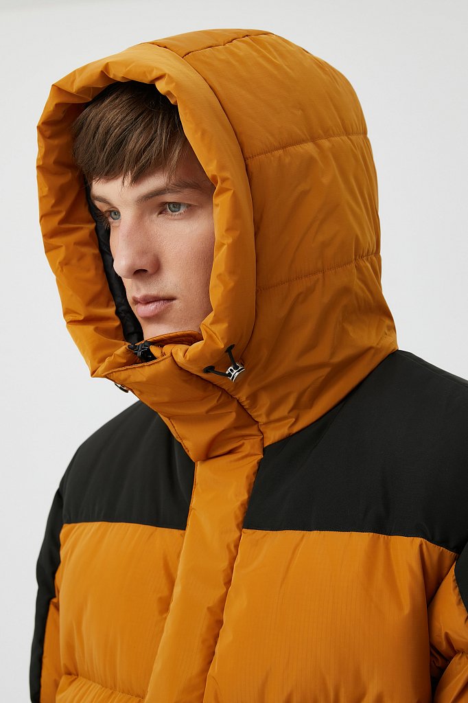 Утепленное пальто с капюшоном, Модель FWB21079, Фото №6