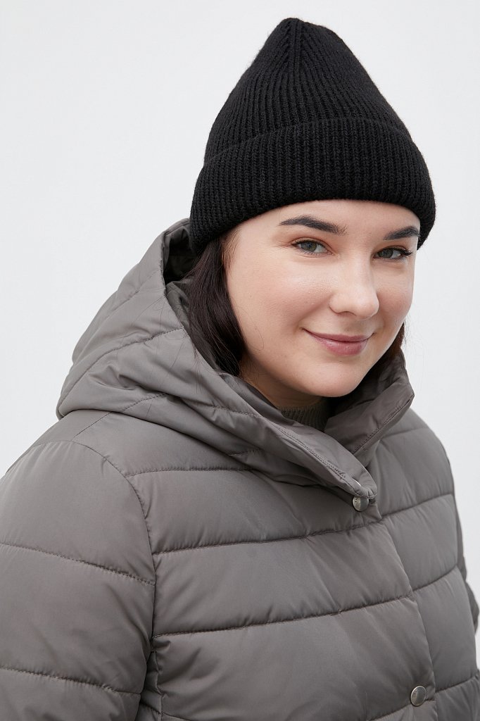 Утепленное пальто женское с капюшоном, Модель FWB160128, Фото №6