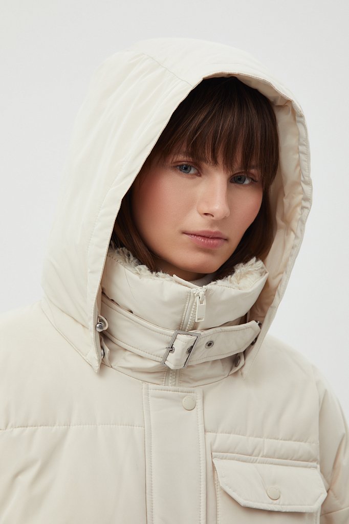 Пуховое пальто в стиле casual, Модель FWB110120, Фото №6