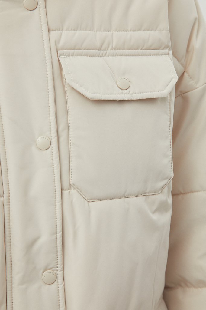 Пуховое пальто в стиле casual, Модель FWB110120, Фото №7