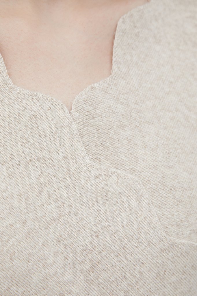 Трикотажный джемпер с кашемиром, Модель FWB11151, Фото №6