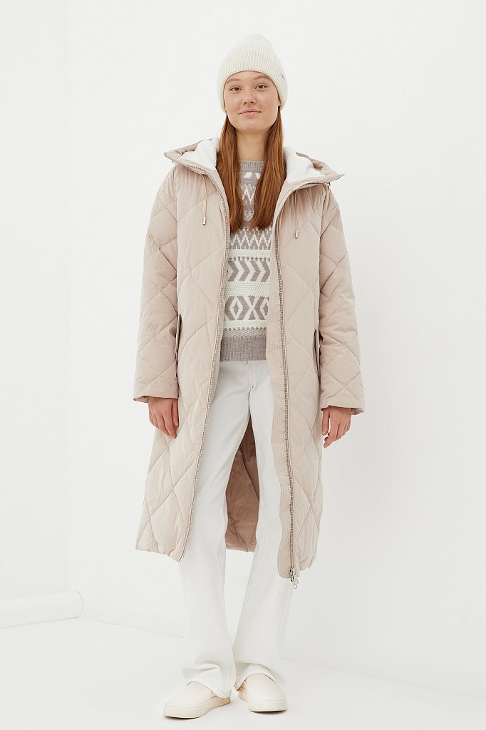 Стеганое утепленное пальто, Модель FWB51052, Фото №2
