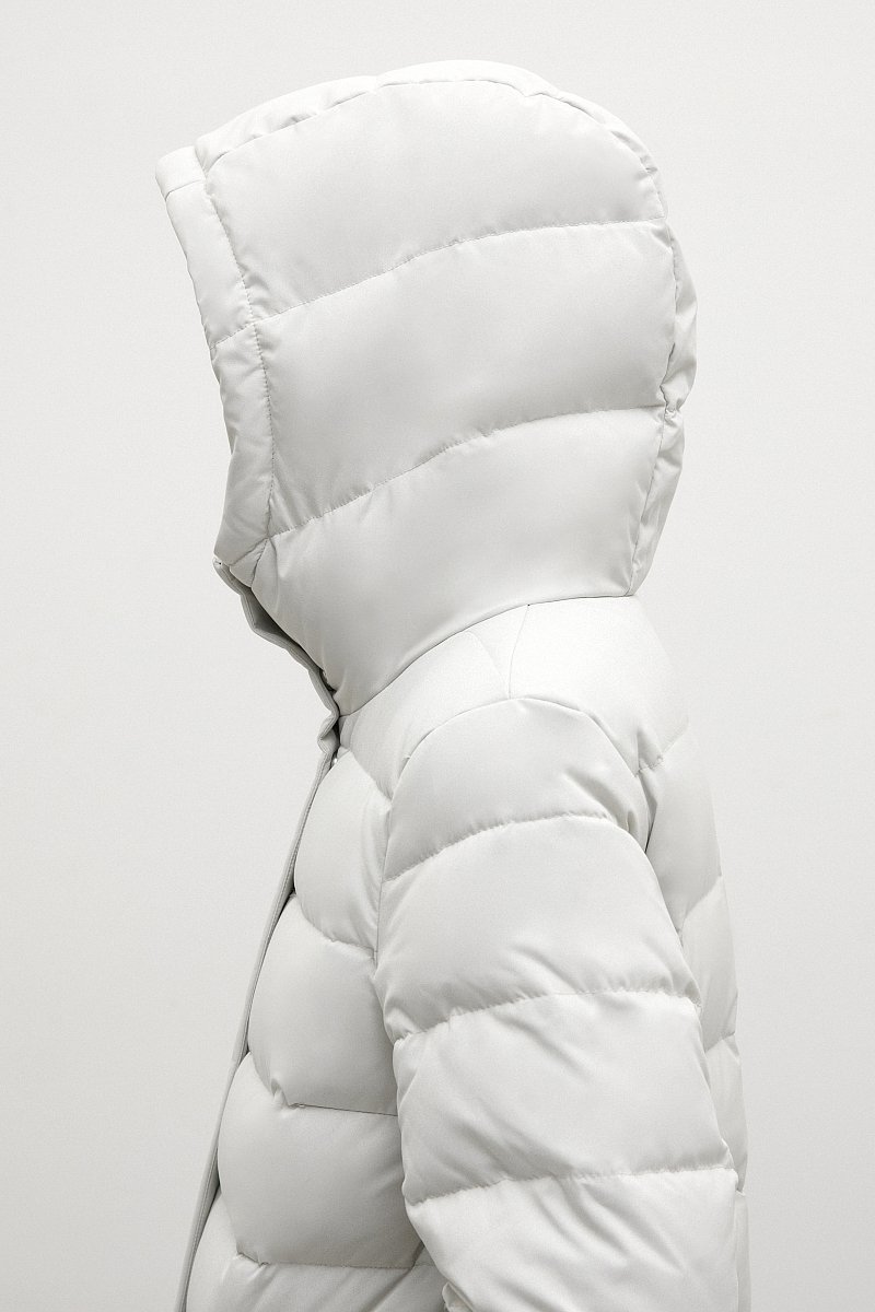 Пуховое пальто женское с капюшоном, Модель FWB110122, Фото №8