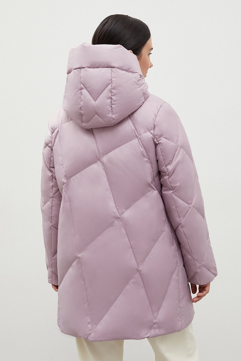 Пуховое пальто с капюшоном, Модель FWB160126, Фото №5