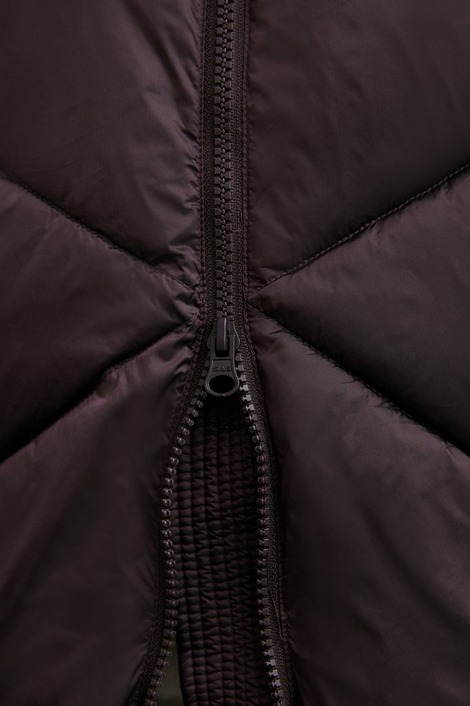 Утепленная стеганая куртка женская с капюшоном, Модель FWB11079, Фото №8
