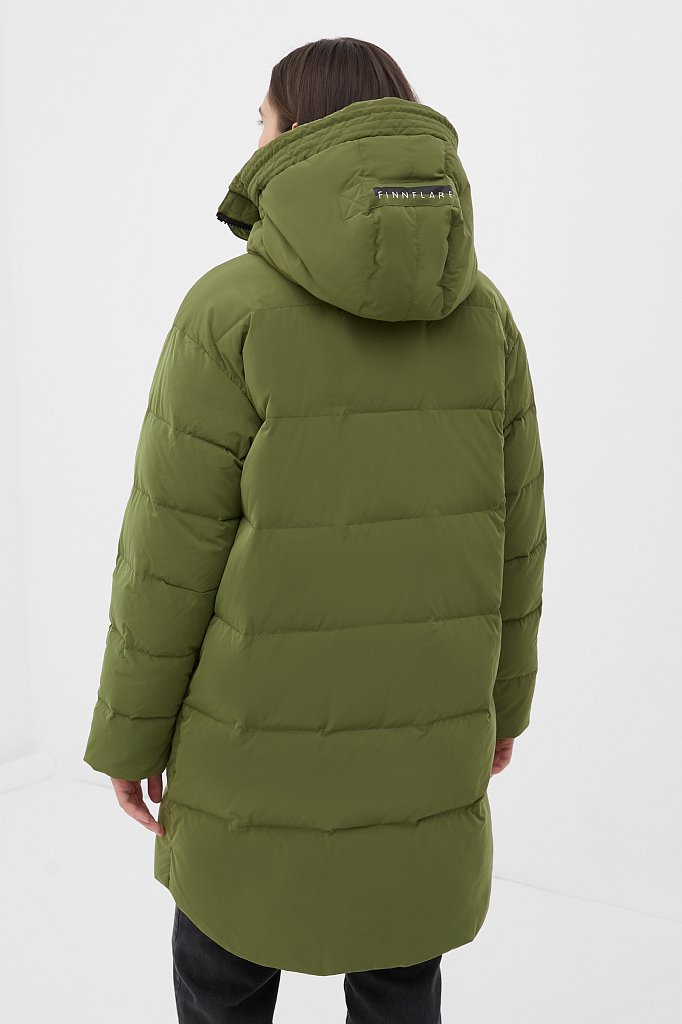 Пуховое пальто женское, Модель FWB51054, Фото №5