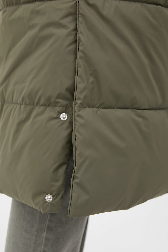 Утепленное пальто женское с капюшоном, Модель FWB110119, Фото №7
