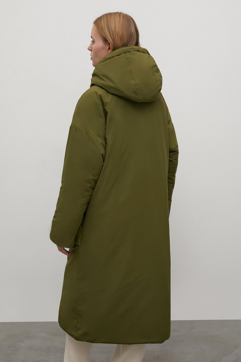Утепленное пальто с капюшоном, Модель FWB51050, Фото №5