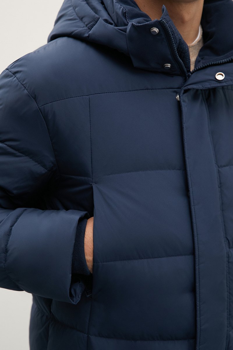 Пуховое пальто с капюшоном, Модель FWC21001, Фото №6