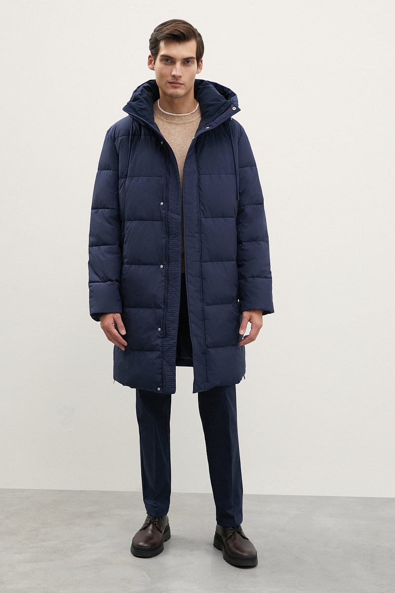 Стеганое утепленное пальто с капюшоном, Модель FWC21005, Фото №2