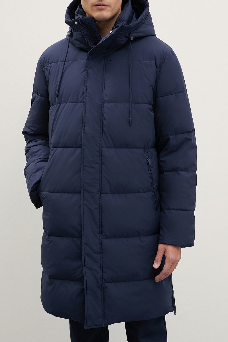 Стеганое утепленное пальто с капюшоном, Модель FWC21005, Фото №3