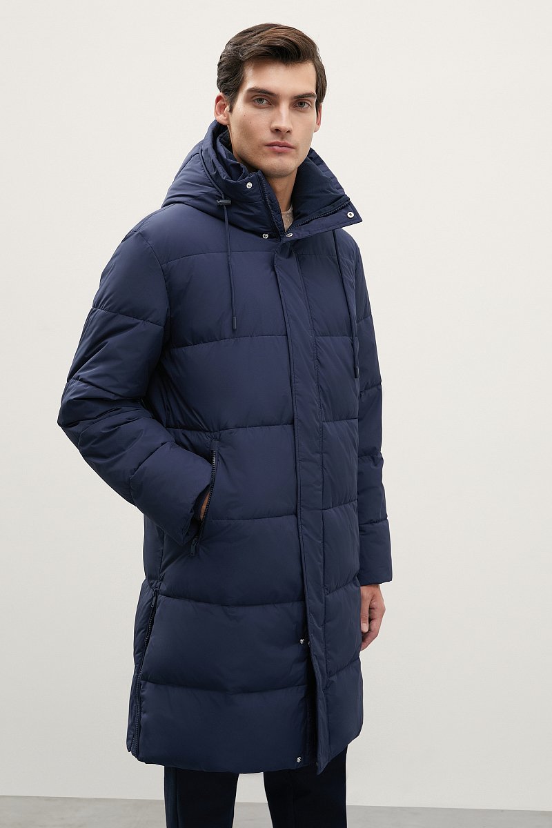 Стеганое утепленное пальто с капюшоном, Модель FWC21005, Фото №4