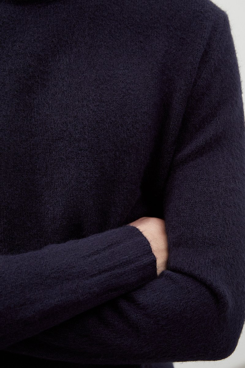Джемпер с круглым вырезом с добавлением шерсти, Модель FWC21102, Фото №6