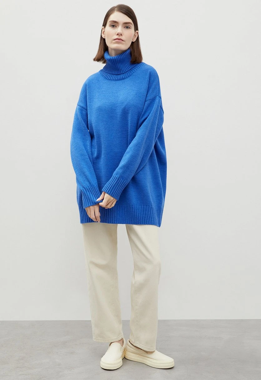 Свитер силуэта oversize с шерстью, Модель FWC11145, Фото №2