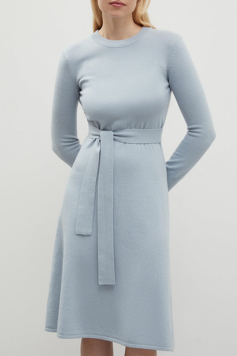 Платье миди с добавлением шерсти и кашемира, Модель FWC11125, Фото №3