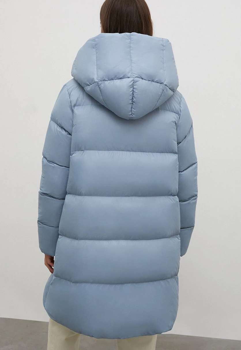 Стеганое пуховое пальто силуэта oversize, Модель FWC11079, Фото №5