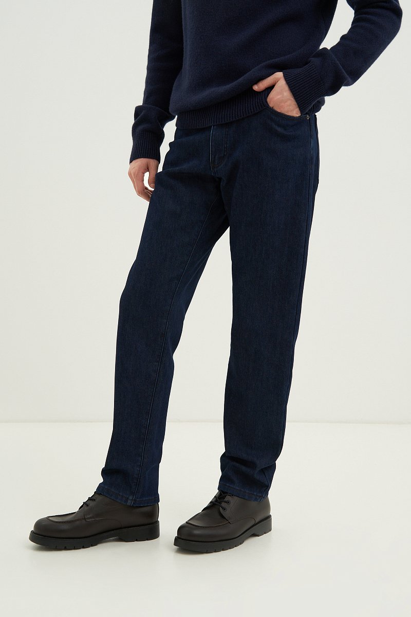 Утепленные джинсы straight fit мужские, Модель FWC25001, Фото №3
