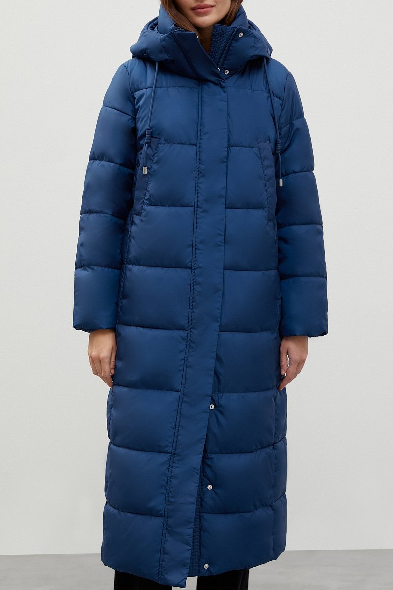 Утепленное пальто с капюшоном, Модель FWC11016, Фото №3