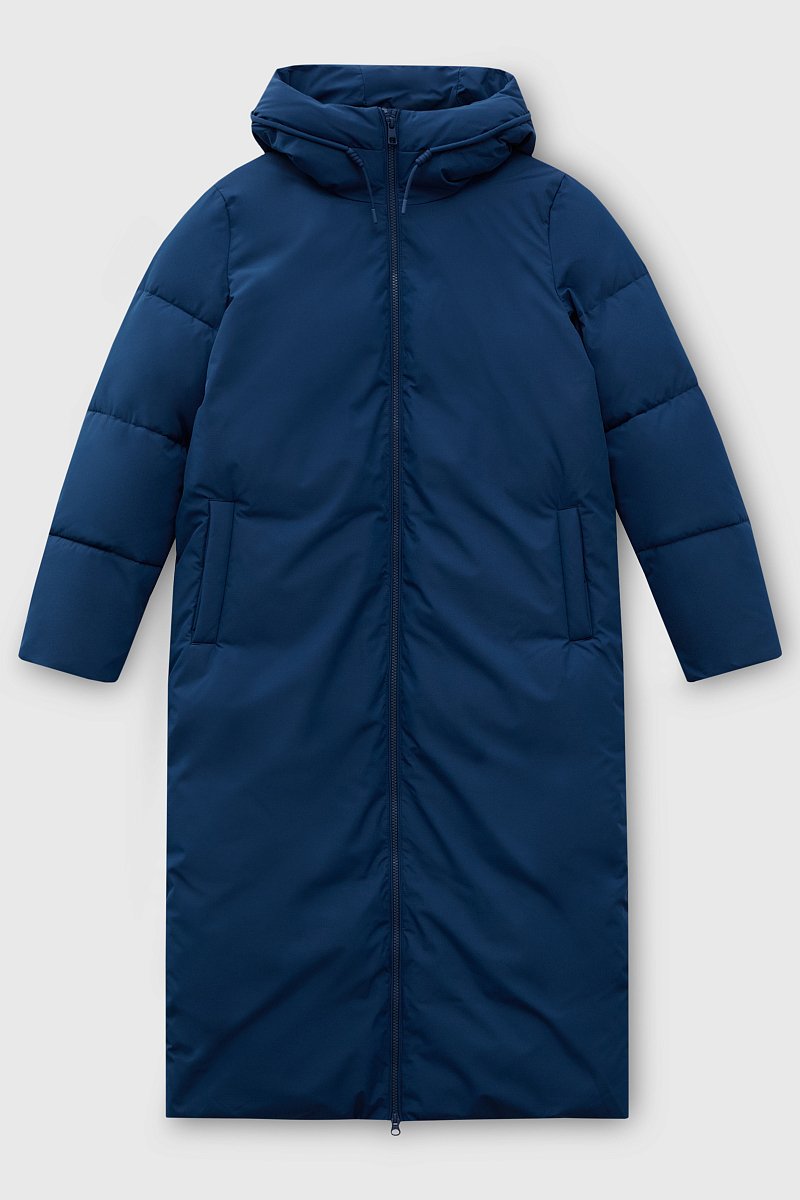 Утепленное пальто oversize с капюшоном, Модель FWC11074, Фото №9