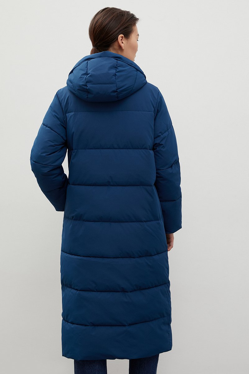 Утепленное пальто oversize с капюшоном, Модель FWC11074, Фото №5