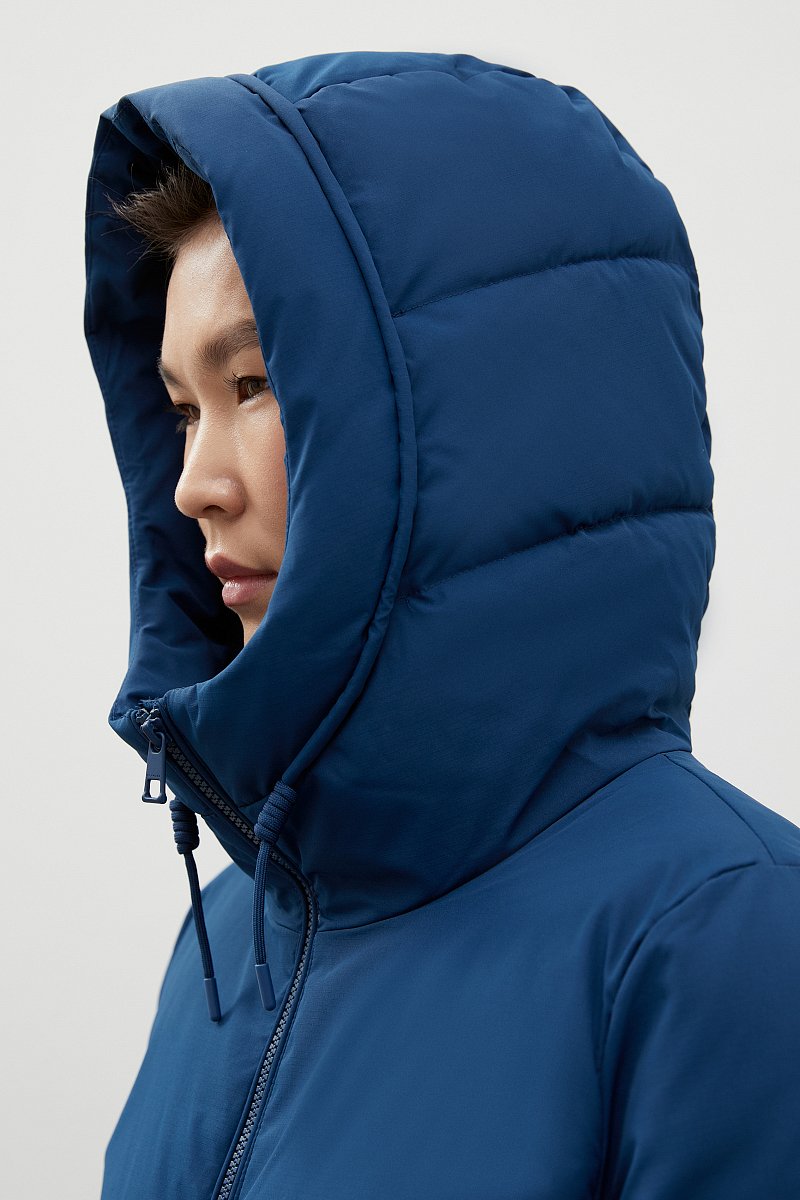 Утепленное пальто oversize с капюшоном, Модель FWC11074, Фото №8