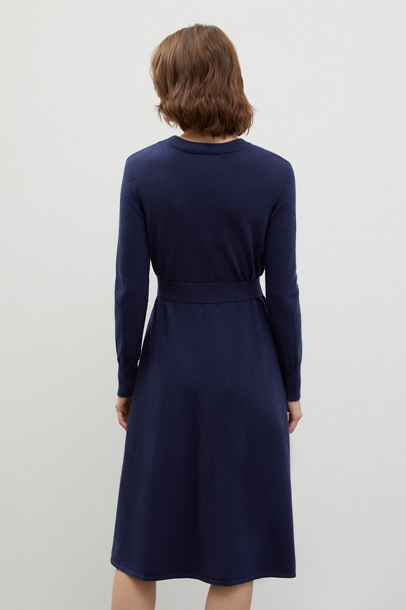 Платье миди с добавлением шерсти и кашемира, Модель FWC11125, Фото №5