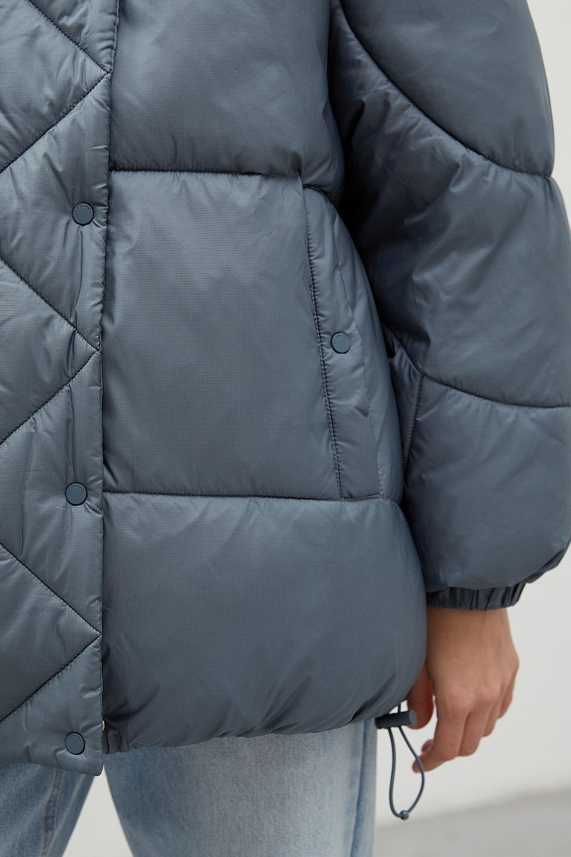 Куртка oversize силуэта с капюшоном, Модель FWC11085, Фото №7