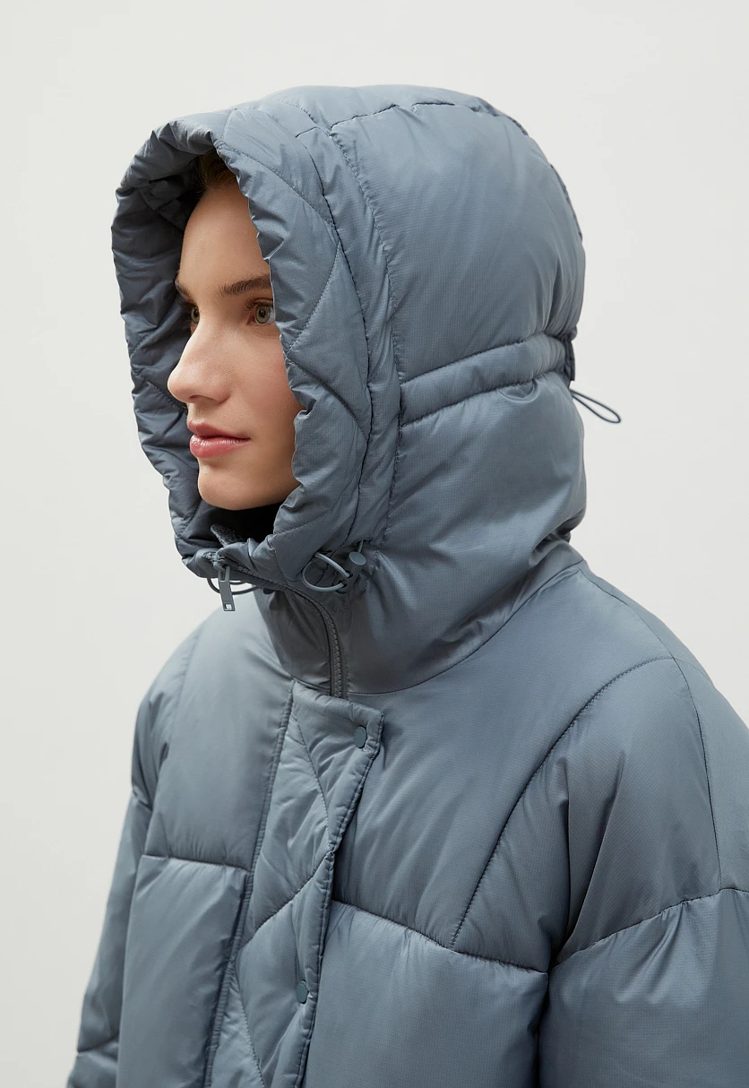 Куртка oversize силуэта с капюшоном, Модель FWC11085, Фото №8