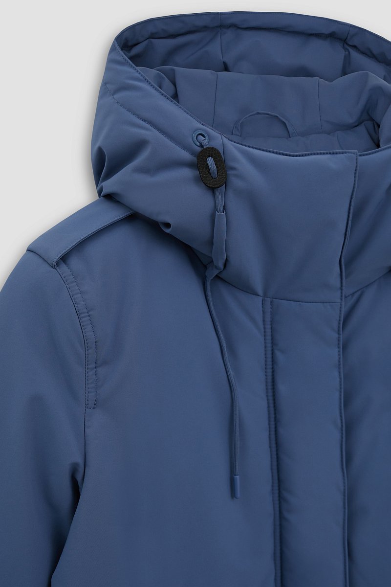 Пуховое пальто с капюшоном, Модель FWC11028, Фото №7