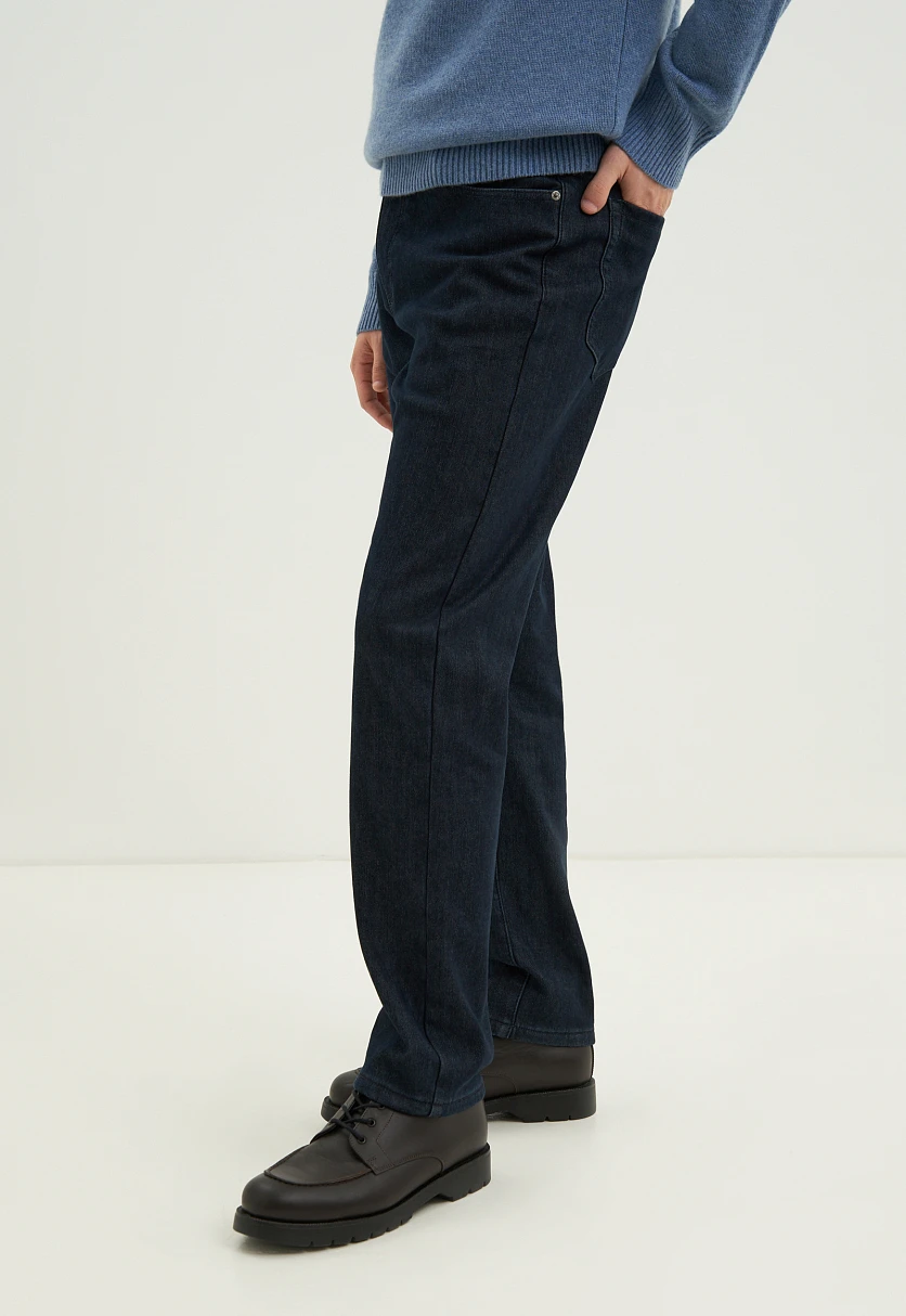 Утепленные джинсы straight fit мужские, Модель FWC25001, Фото №3