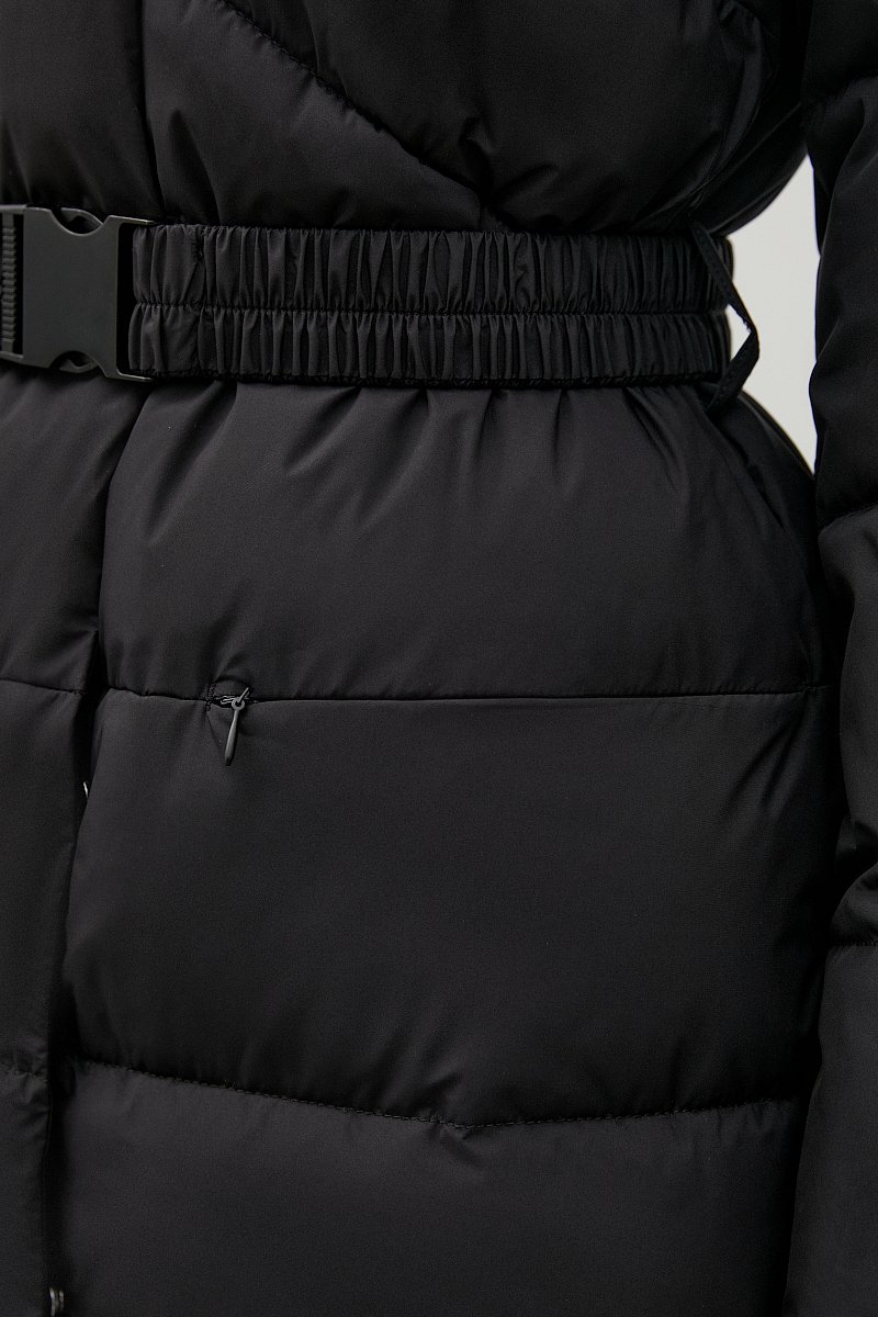 Стеганое утепленное пальто с капюшоном, Модель FWC11007, Фото №6