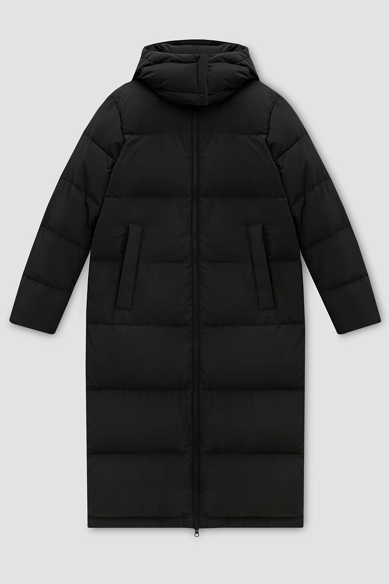 Стеганое пуховое пальто oversize силуэта, Модель FWC110101, Фото №10