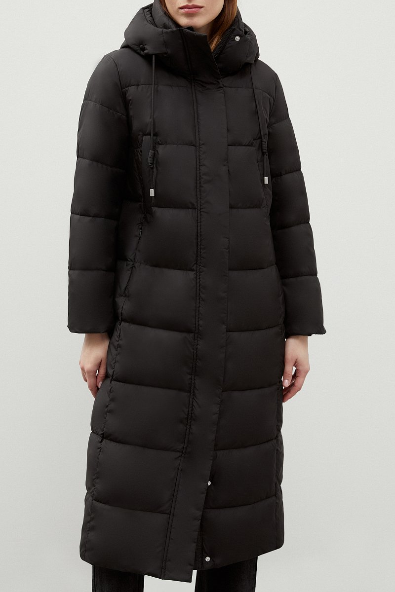 Утепленное пальто с капюшоном, Модель FWC11016, Фото №3
