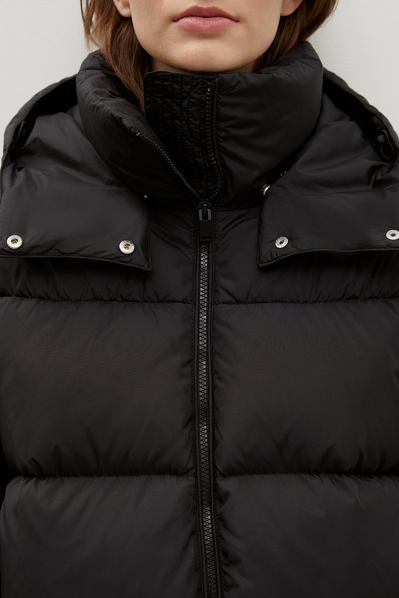 Стеганый пуховик oversize силуэта, Модель FWC11026, Фото №6
