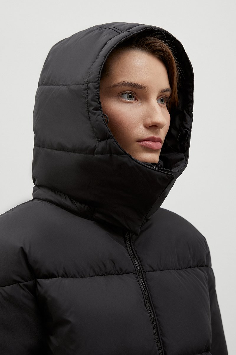 Стеганый пуховик oversize силуэта, Модель FWC11026, Фото №8