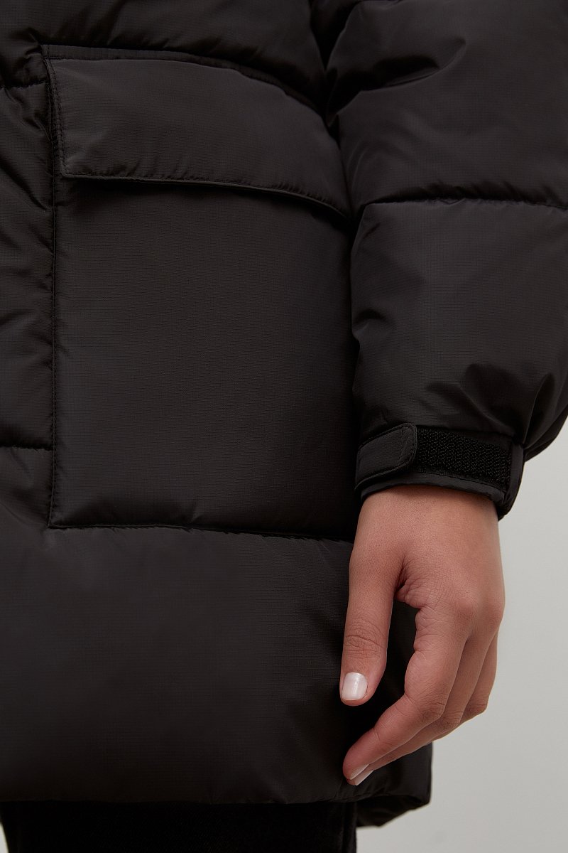 Стеганая утепленная куртка с капюшоном, Модель FWC11054, Фото №6