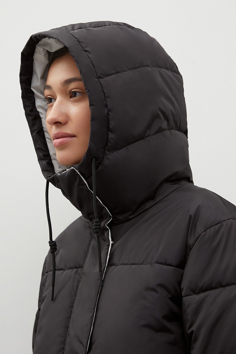 Стеганая утепленная куртка с капюшоном, Модель FWC11054, Фото №8