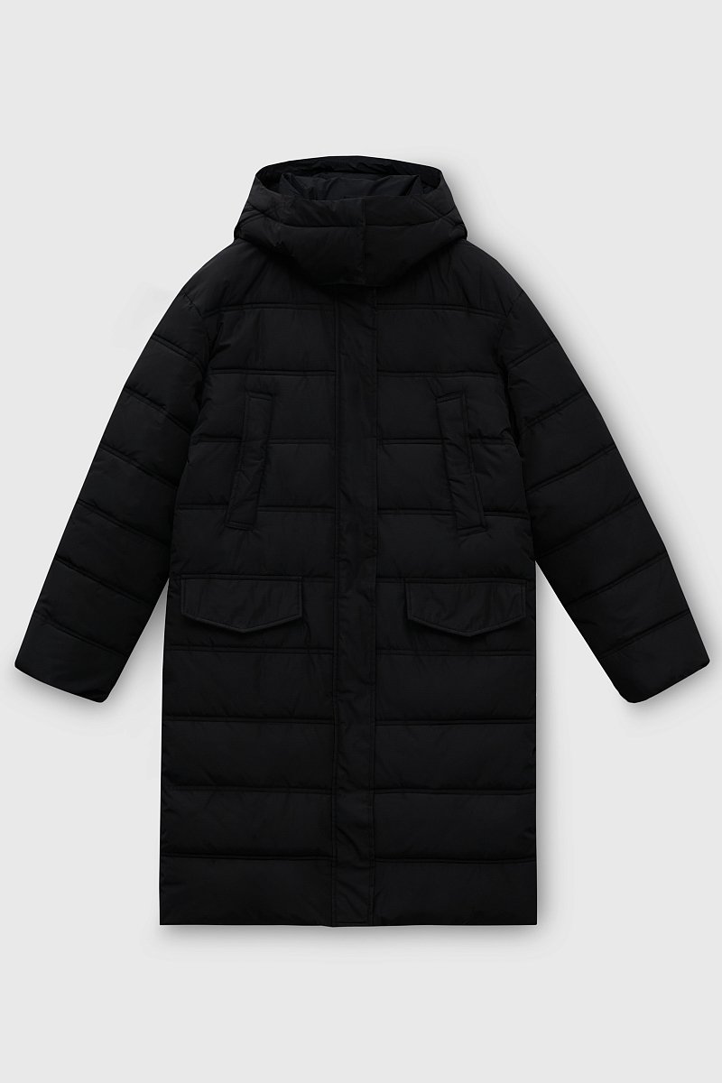 Утепленное пальто силуэта oversize, Модель FWC11055, Фото №9