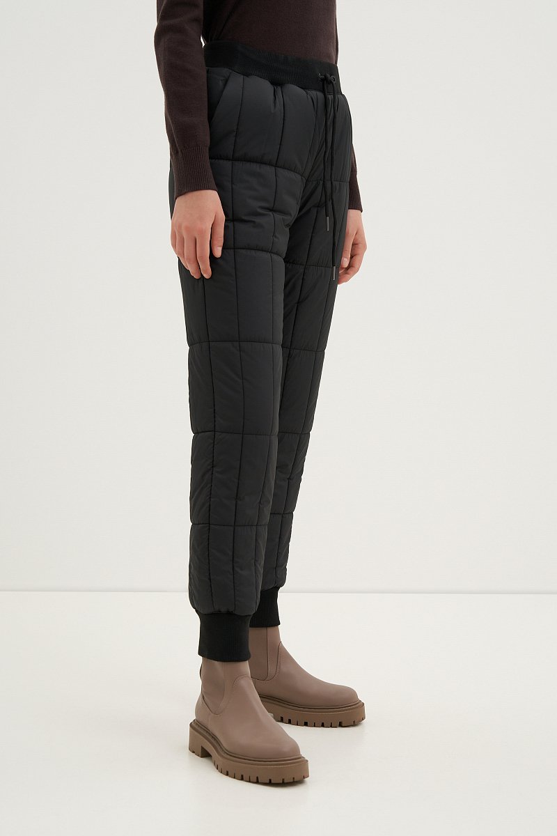 Стеганые утепленные брюки с резинкой, Модель FWC11057, Фото №3