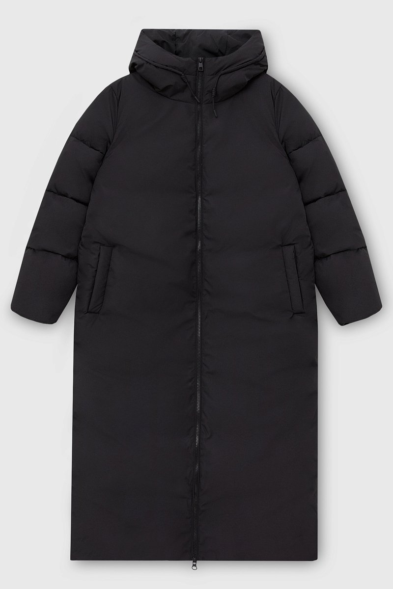 Утепленное пальто oversize с капюшоном, Модель FWC11074, Фото №9