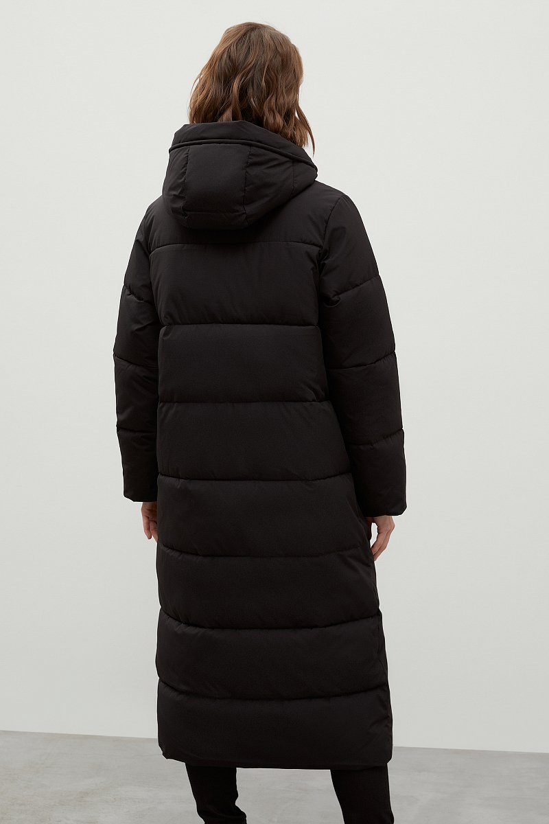 Утепленное пальто oversize с капюшоном, Модель FWC11074, Фото №5