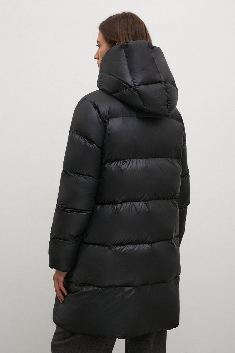 Стеганое пуховое пальто силуэта oversize, Модель FWC11079, Фото №5