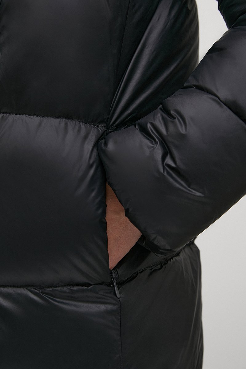 Стеганое пуховое пальто силуэта oversize, Модель FWC11079, Фото №7