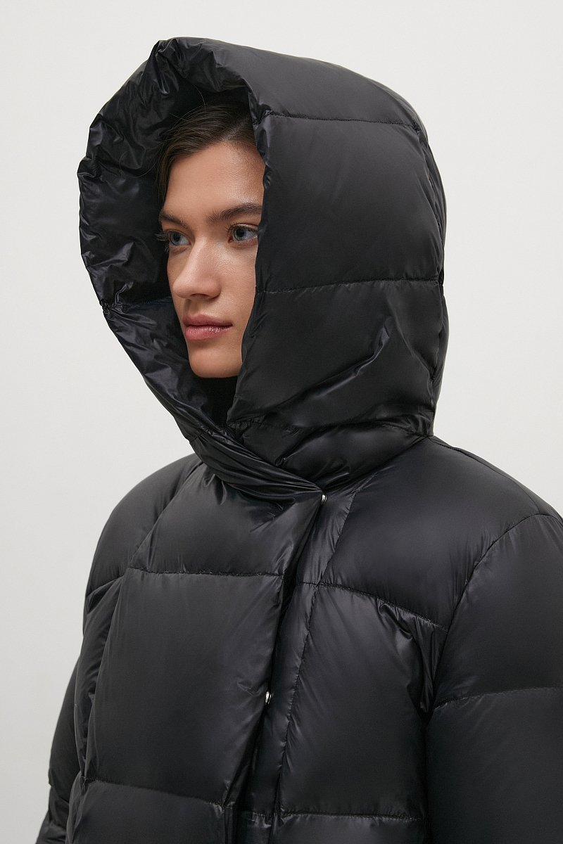 Стеганое пуховое пальто силуэта oversize, Модель FWC11079, Фото №8