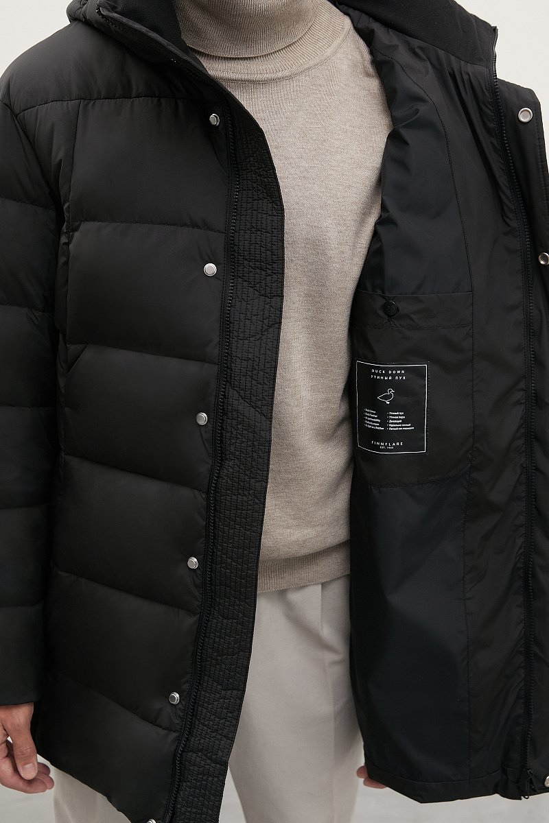Пуховое пальто с капюшоном, Модель FWC21001, Фото №7
