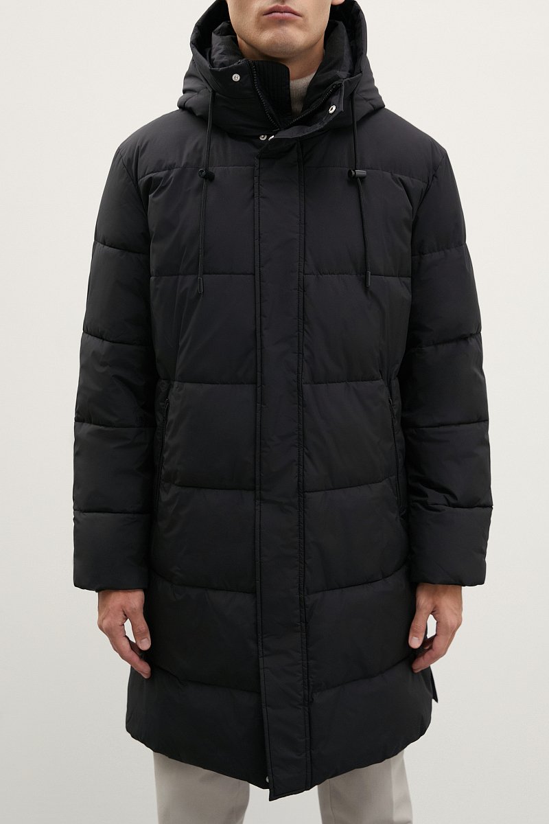 Стеганое утепленное пальто с капюшоном, Модель FWC21005, Фото №3